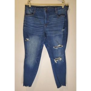 American Eagle Size 22 Curvy Hi-Rise Jegging Jean Skinny Stretch Denim